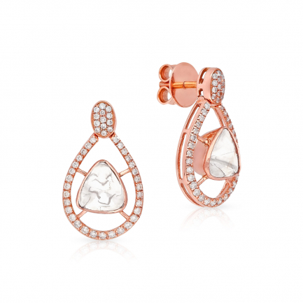 Amira Gold — Uncut Diamond Earring
