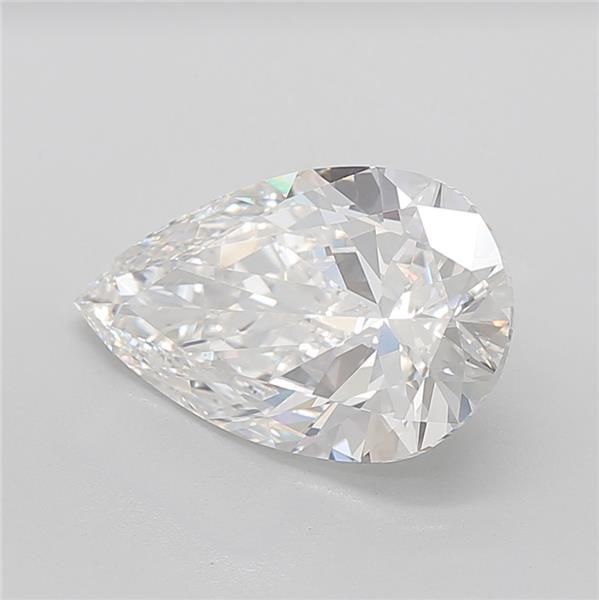 Amira Gold 6.08 ct. Lab Grown Pear shaped Diamond