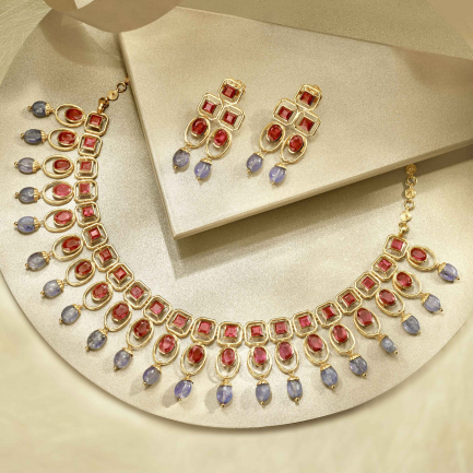 Amira Gold — Gemstone Necklace Set