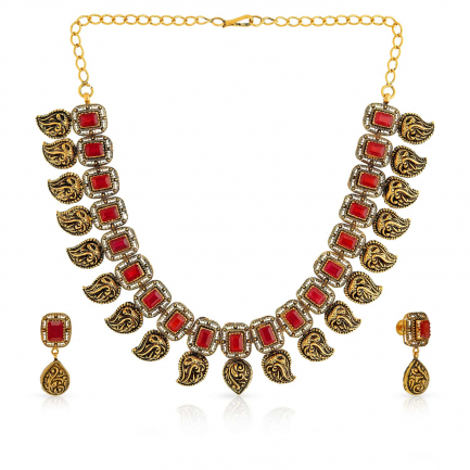 Amira Gold — Gemstone Necklace Set