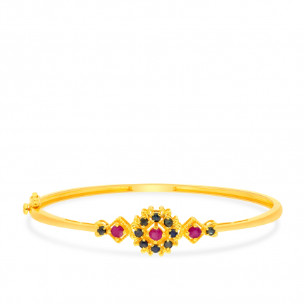 Amira Gold — Gemstone Bangle