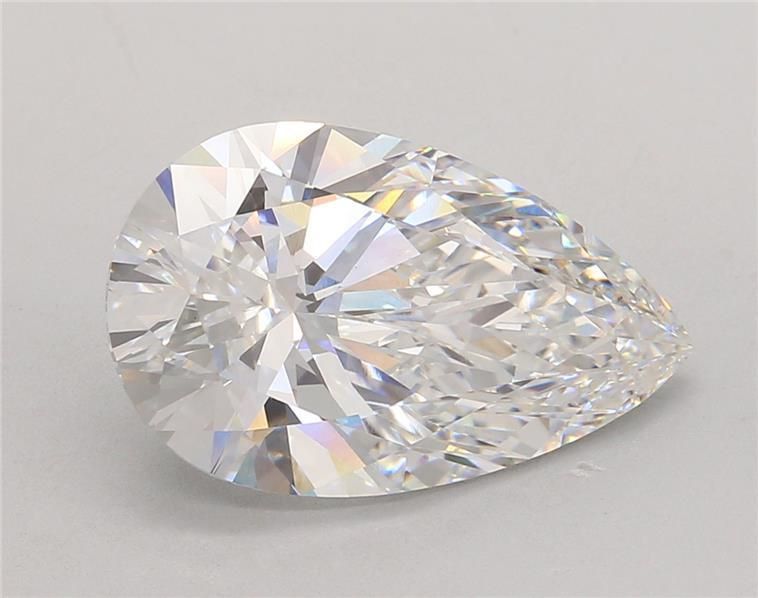 Amira Gold 6.08 ct. Lab Grown Pear shaped Diamond