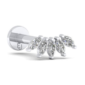 Amira Gold — Ear Piercing 5 Marquise Diamonds