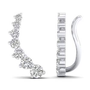 Amira Gold — Graduated Round Diamonds Single Climber