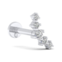 Amira Gold — Graduated Round Diamonds Piercing