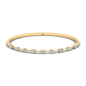 Amira Gold — Multishape Diamond Bangle